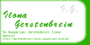 ilona gerstenbrein business card